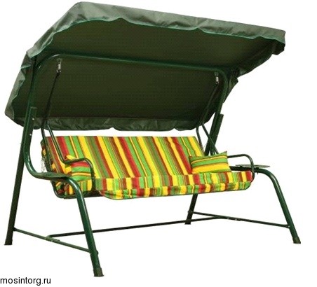 Дачные садовые качели Космос зеленые